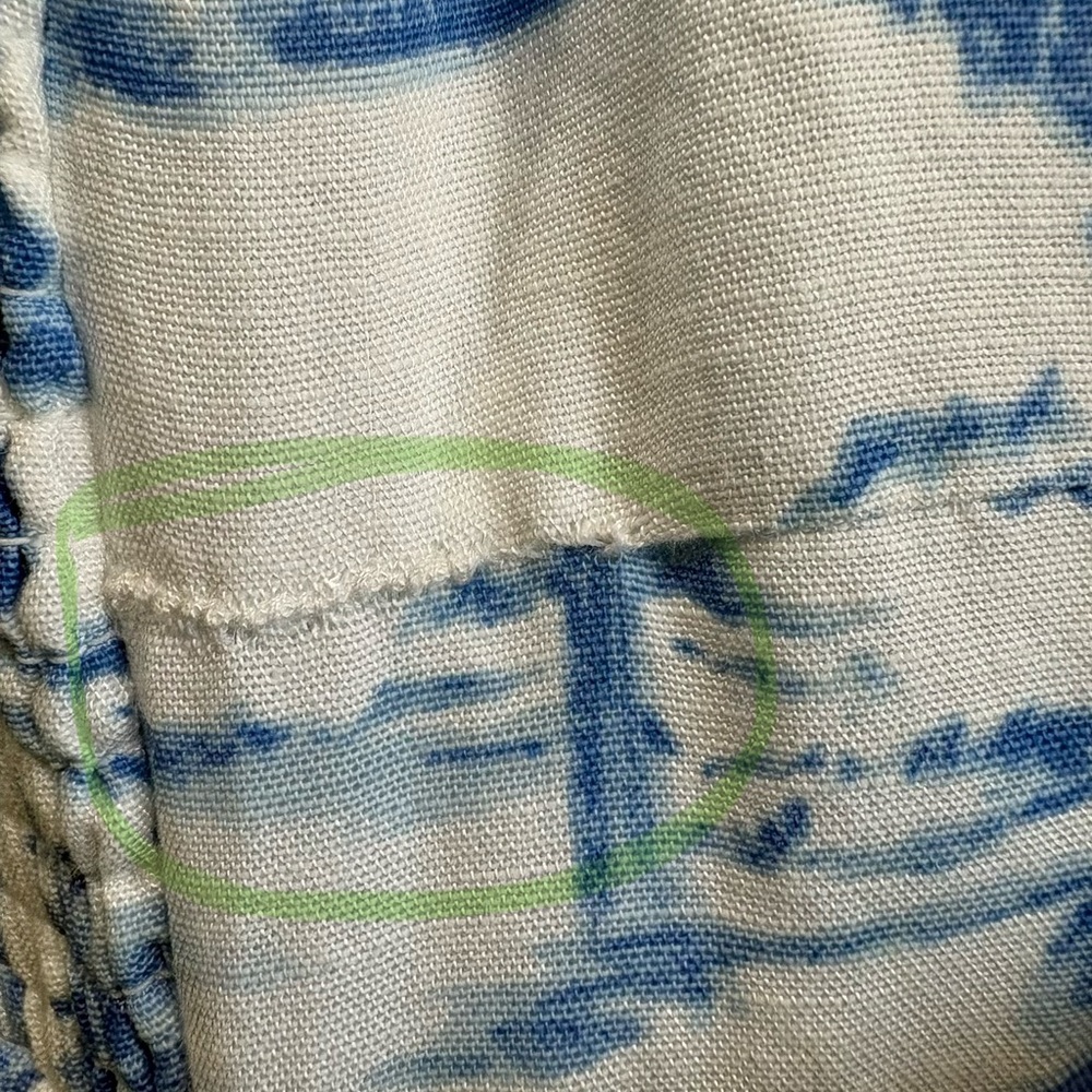 Blue and White Sleeveless Dress - Picture 8 of 8